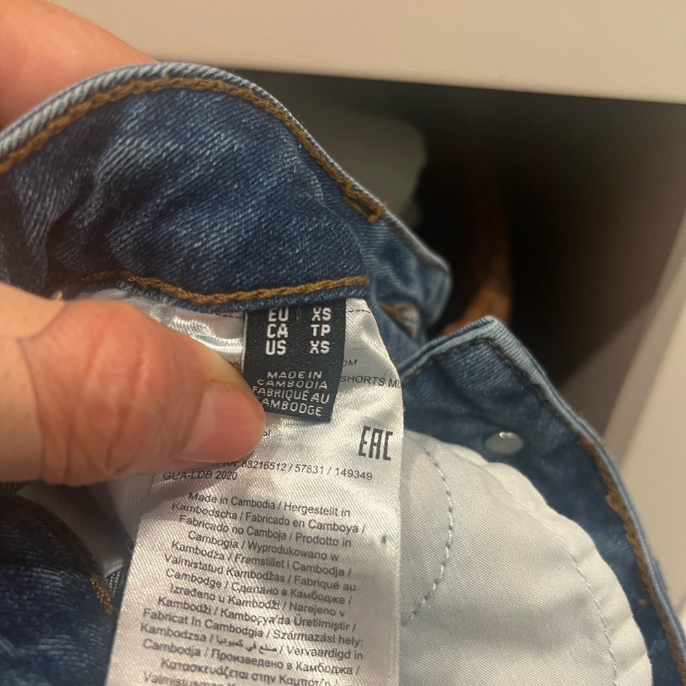 Vero‎ Moda Blue Denim Women's Shorts - Picture 5 of 5